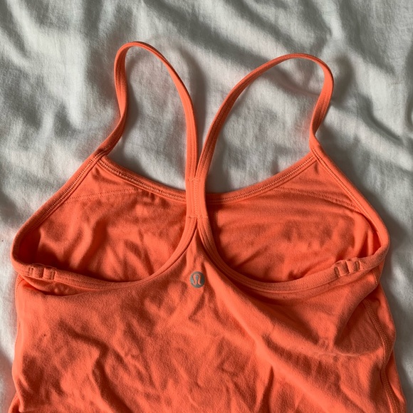 Lululemon neon orange tank top - Picture 3 of 3